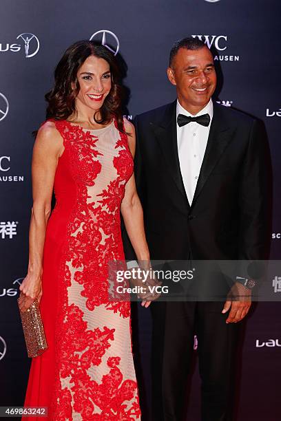 Ruud Gullit attends the 2015 Laureus World Sports Awards at Shanghai Grand Theatre on April 15, 2015 in Shanghai, China.