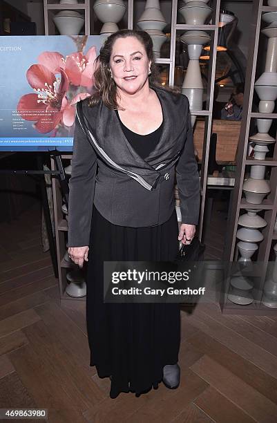 Actress Kathleen Turner attends The New York Center for Children 20th Anniversary Spring Cocktail Reception at Clement Restaurant at the Peninsula...