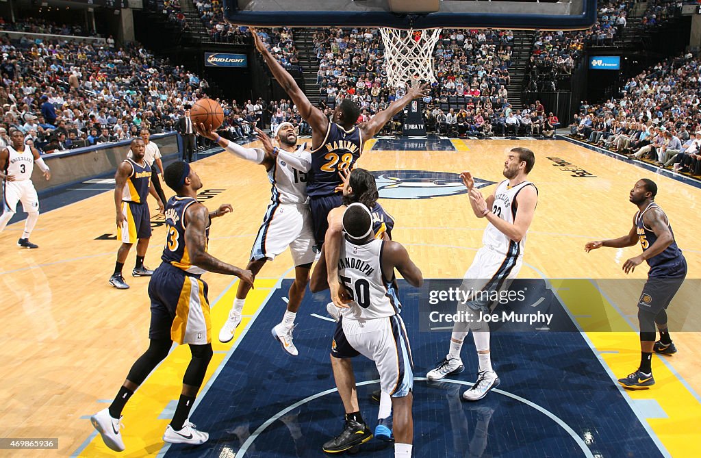 Indiana Pacers v Memphis Grizzlies