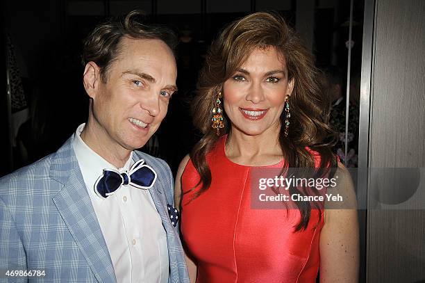 Guy Clark and Lauren Vernon attend The New York Center For Children 20th Anniversary Spring Cocktail Reception at Clement Restaurant at the Peninsula...