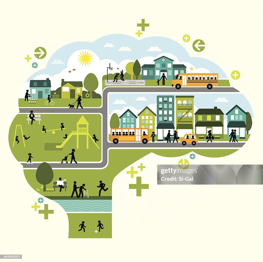 Active Life Graphics Active Lifestyle Thinking High-Res Vector Graphic - Getty Images