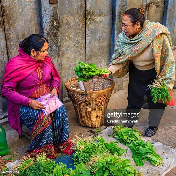 lady selling vegetables on street in kathmandu, nepal - nepal food stock pictures, royalty-free photos & images