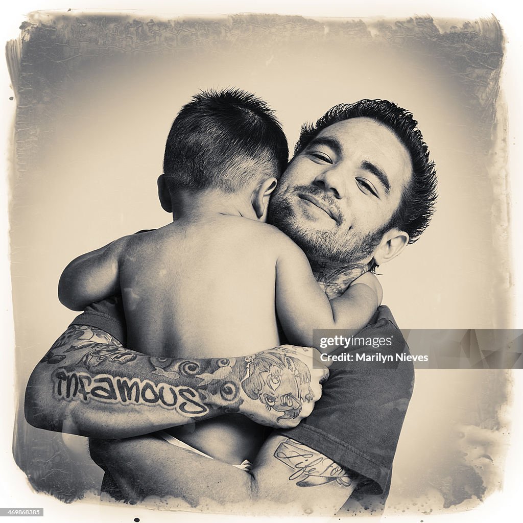 Tattooed daddy Abraço