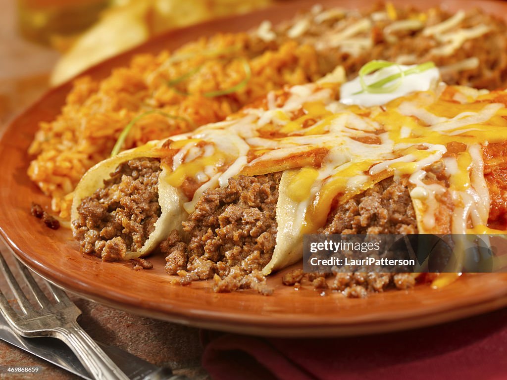 Entomadas or Beef Enchiladas