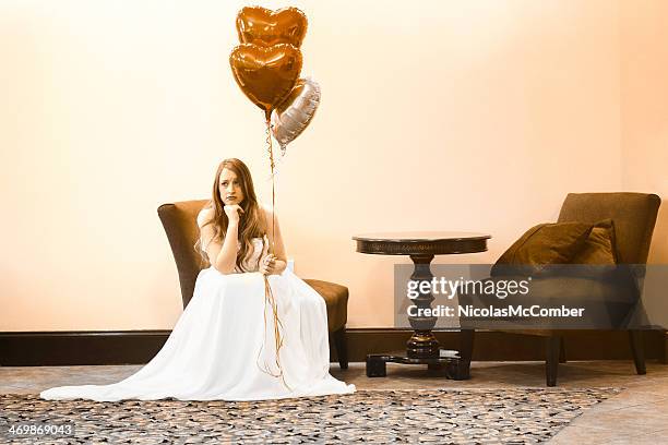 the lonely bride - i love my wife stock pictures, royalty-free photos & images