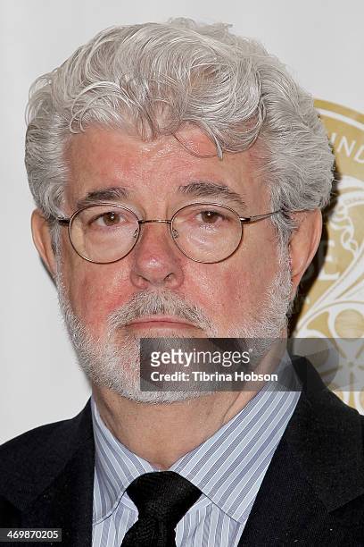 George Lucas attends the 61st motion picture sound editors 'Golden Reel' award ceremony at Westin Bonaventure Hotel on February 16, 2014 in Los...