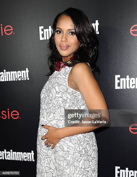 Actress Kerry Washington attends the Entertainment Weekly SAG Awards pre-party at Chateau Marmont on January 17, 2014 in Los Angeles, California.