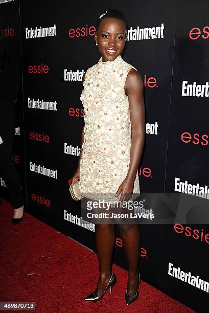 Actress Lupita Nyong'o attends the Entertainment Weekly SAG Awards pre-party at Chateau Marmont on January 17, 2014 in Los Angeles, California.