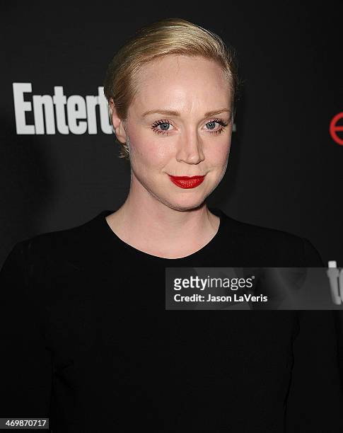Actress Gwendoline Christie attends the Entertainment Weekly SAG Awards pre-party at Chateau Marmont on January 17, 2014 in Los Angeles, California.
