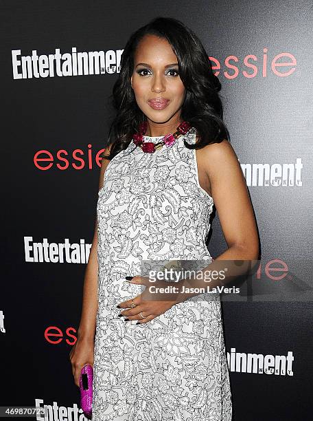 Actress Kerry Washington attends the Entertainment Weekly SAG Awards pre-party at Chateau Marmont on January 17, 2014 in Los Angeles, California.