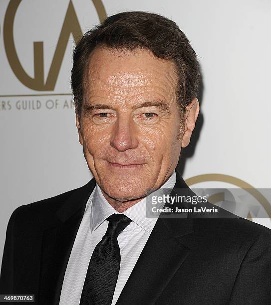 Actor Bryan Cranston attends the 25th annual Producers Guild Awards at The Beverly Hilton Hotel on January 19, 2014 in Beverly Hills, California.