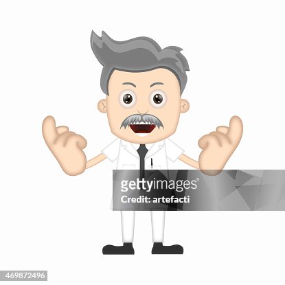 Ben Boy Funny Happy Scientist Cartoon Character Comic Expression High-Res  Vector Graphic - Getty Images