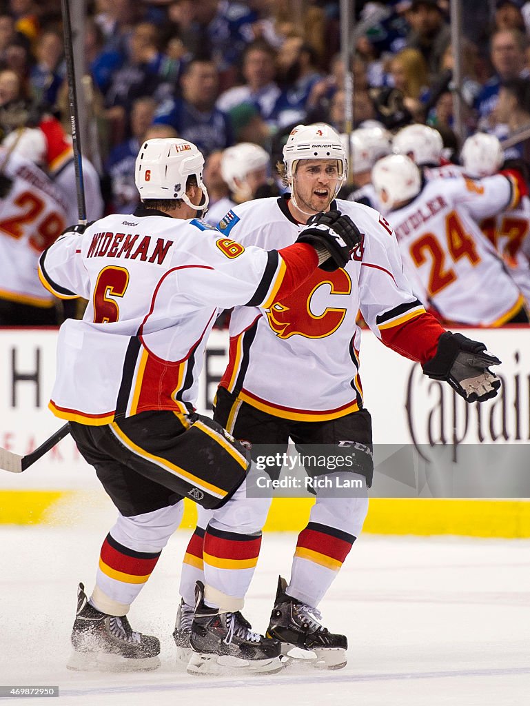 Calgary Flames v Vancouver Canucks - Game One