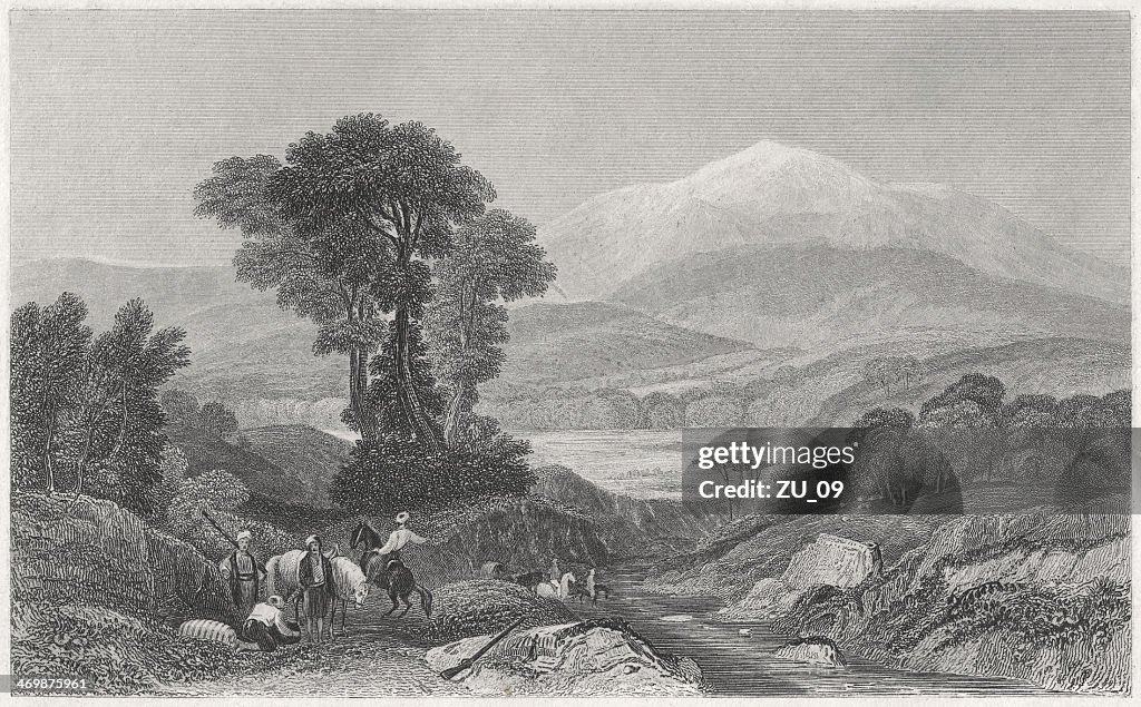 Mount Olympus – von William Purser, pulished 1836