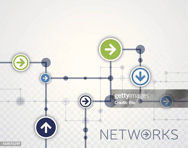 networks background - abstract flowchart background stock illustrations