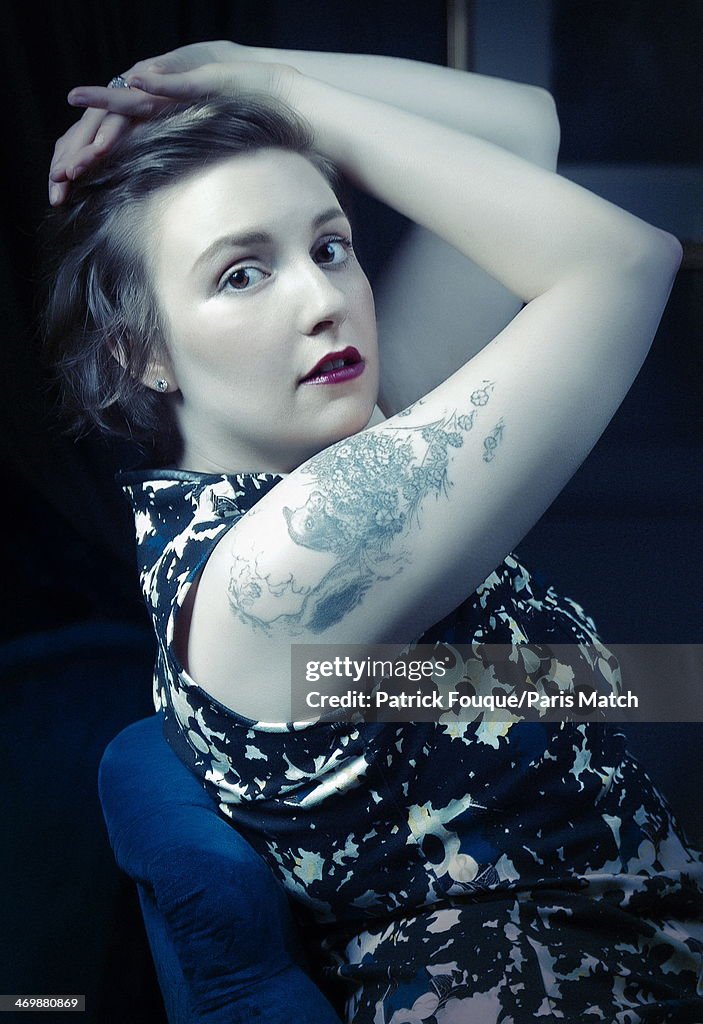 Lena Dunham,Paris Match Issue 3378,February 19,2014