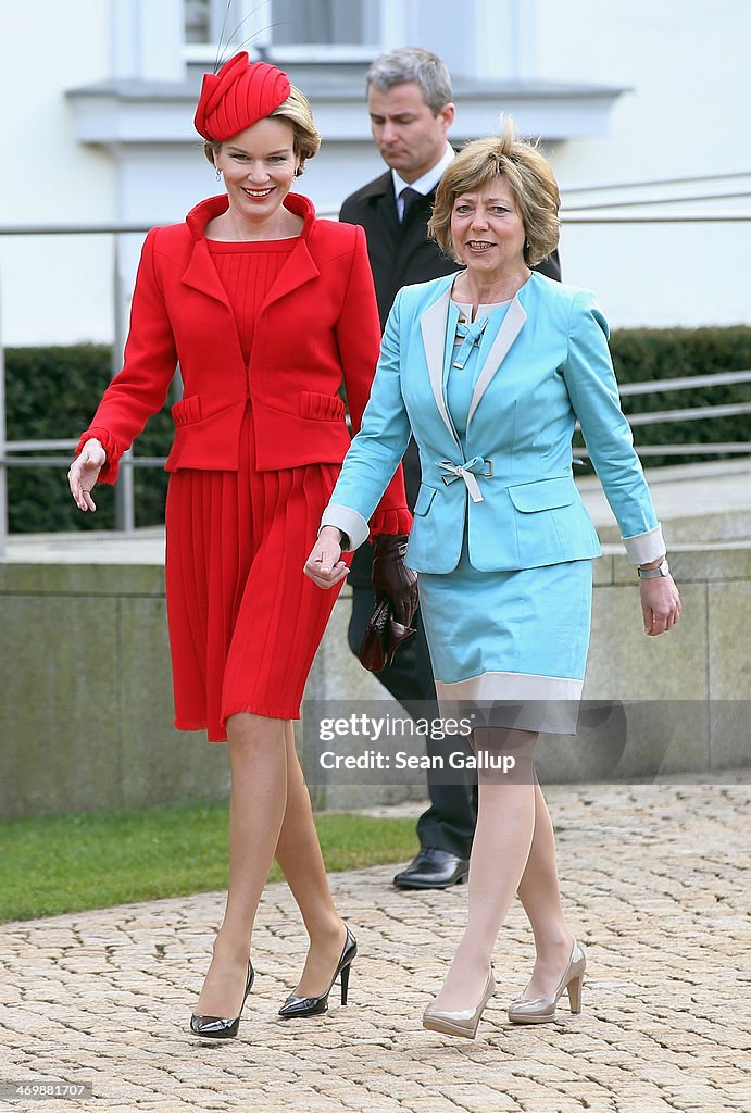 King Philippe And Queen Mathilde Of Belgium Visit Berlin