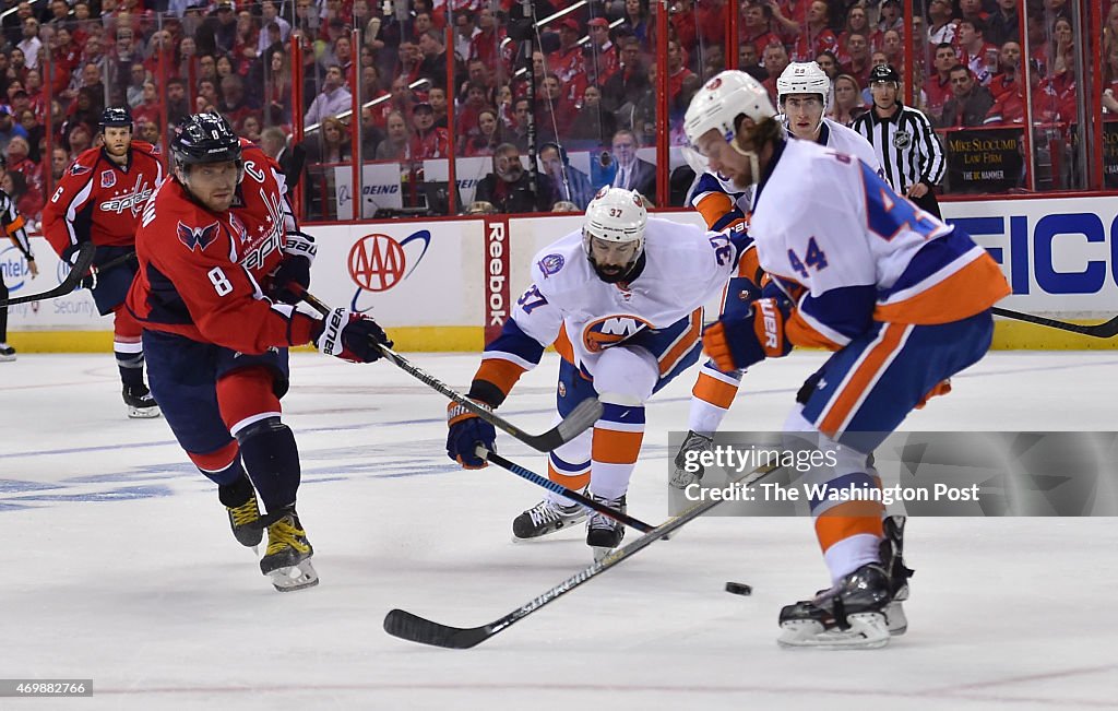 NHL - New York Islanders at Washington Capitals Game 1 of the Stanley Cup Playoffs Eastern Conference