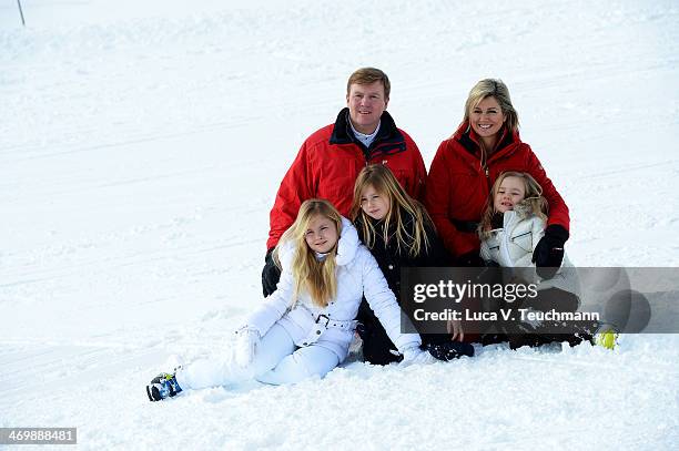 King Willem-Alexander of the Netherlands; Queen Maxima of the Netherlands; Princess Ariane; Princess Alexia and Princess Catharina-Amalia attends the...