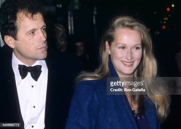 Actress Meryl Streep and husband Donald Gummer attend the "Kramer vs. Kramer" New York City Premiere on December 17, 1979 at Loews Astor Plaza in New...