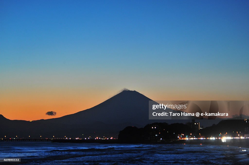 After sunset Mt.Fuji