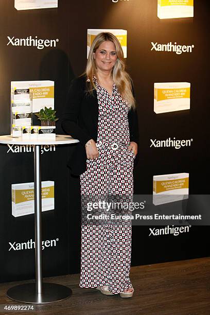 Isabel Sartorius presents Xanthigen products on April 15, 2015 in Madrid, Spain.