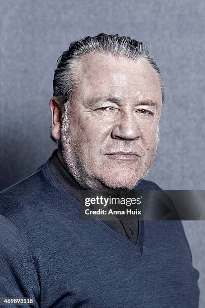 Actor Ray Winstone is photographed for the Independent on February 9, 2014 in London, England.