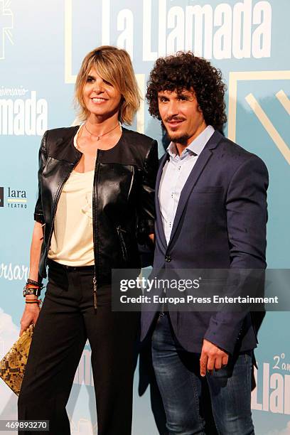 Arantxa de Benito and Agustin Etienne attend 'La Llamada' premiere on April 15, 2015 in Madrid, Spain.