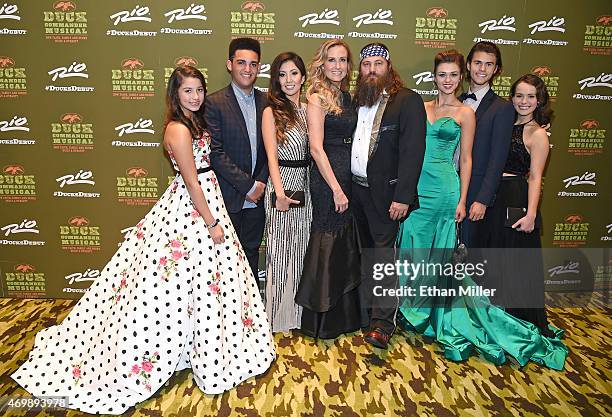Television personalities Bella Robertson, Will Robertson, Rebecca Robertson, Korie Robertson, Willie Robertson, Sadie Robertson, John Luke Robertson...