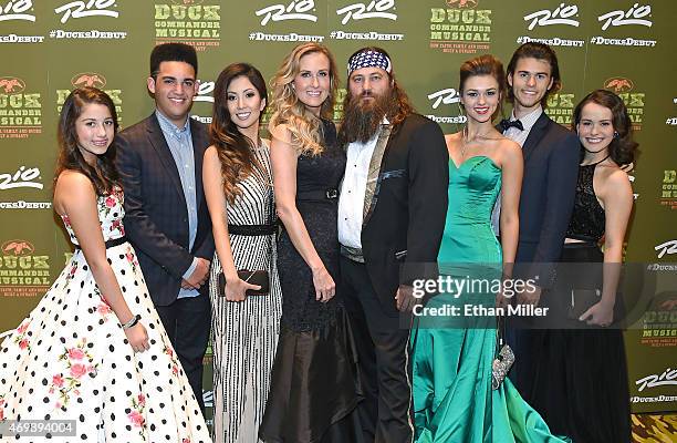 Television personalities Bella Robertson, Will Robertson, Rebecca Robertson, Korie Robertson, Willie Robertson, Sadie Robertson, John Luke Robertson...