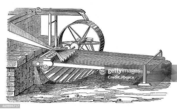 antique illustration of loom - loom stock illustrations