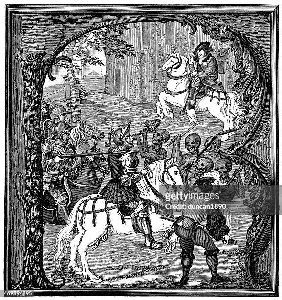 army of the undead - circa 14th century 幅插畫檔、美工圖案、卡通及圖標