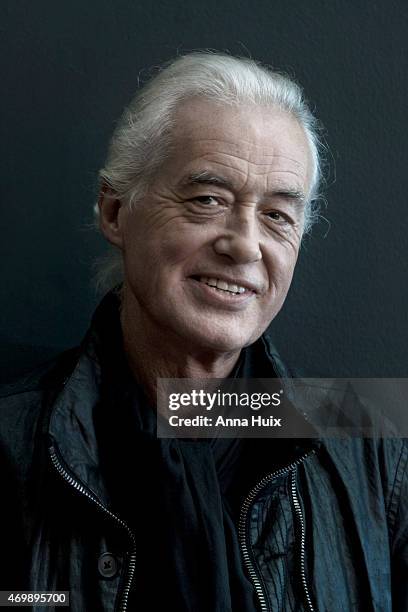 Musician, songwriter, multi-instrumentalist and record producer Jimmy Page is photographed for the Financial Times on October 27, 2014 in London,...