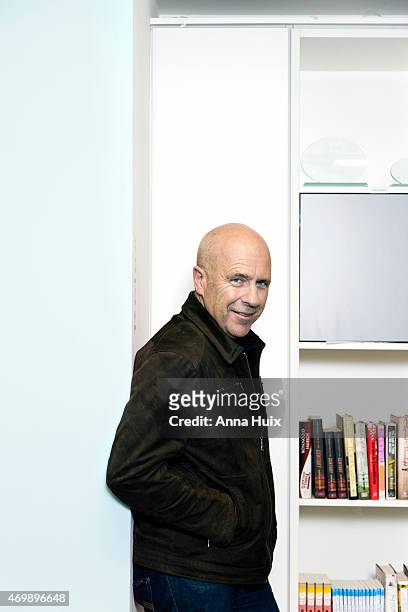 Writer Richard Flanagan is photographed for the Financial Times on October 15, 2014 in London, England.