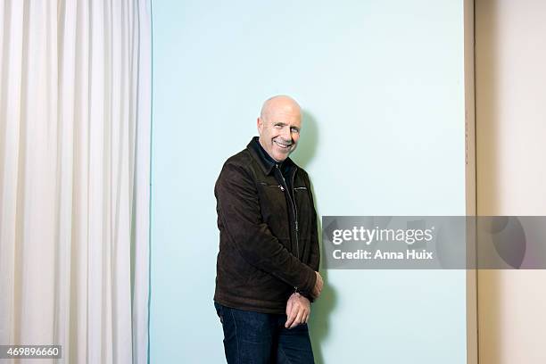 Writer Richard Flanagan is photographed for the Financial Times on October 15, 2014 in London, England.