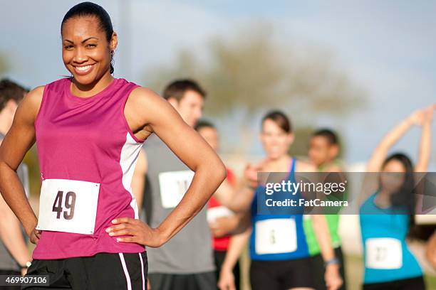 marathon runners - 10000 meter stockfoto's en -beelden