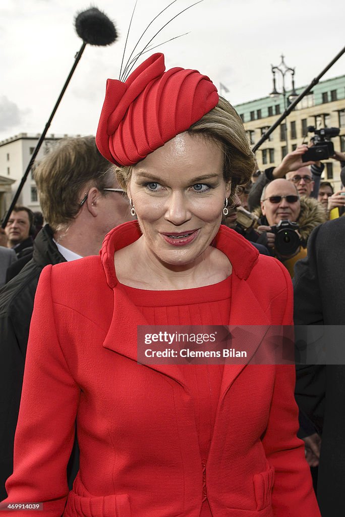 King Philippe And Queen Mathilde Of Belgium Visit Berlin