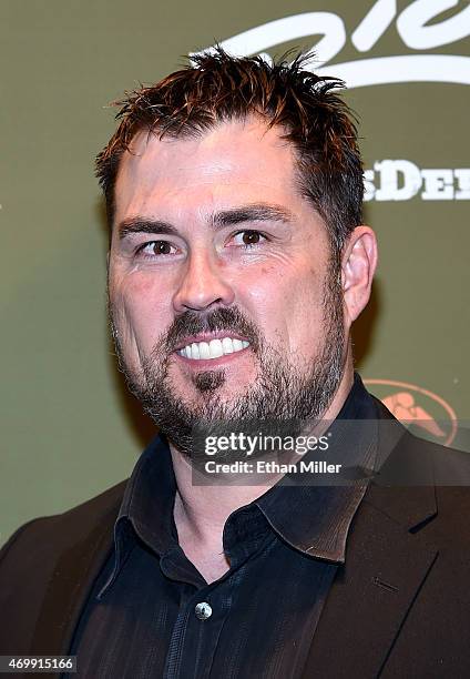 Former U.S. Navy SEAL Marcus Luttrell attends the "Duck Commander Musical" premiere at the Crown Theater at the Rio Hotel & Casino on April 15, 2015...