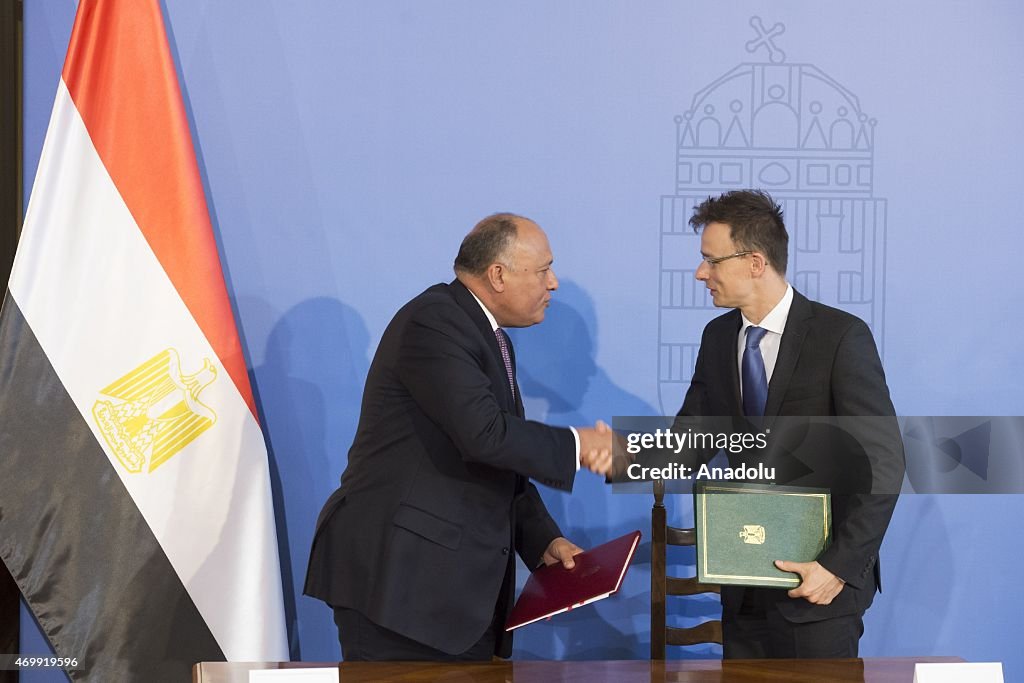 Egyptian FM Sameh Shukri visits Hungary