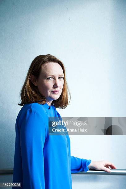 Writer Paula Hawkins is photographed for the New York Times on January 27, 2015 in London, England.