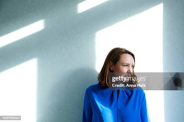 Writer Paula Hawkins is photographed for the New York Times on January 27, 2015 in London, England.