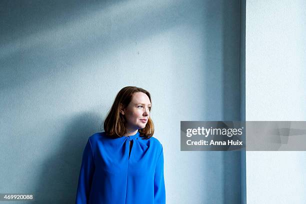 Writer Paula Hawkins is photographed for the New York Times on January 27, 2015 in London, England.