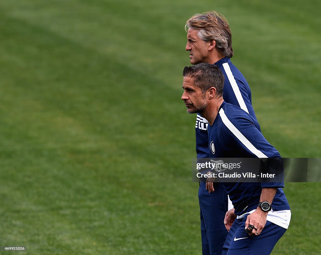 FC Internazionale Training Session And Press Conference