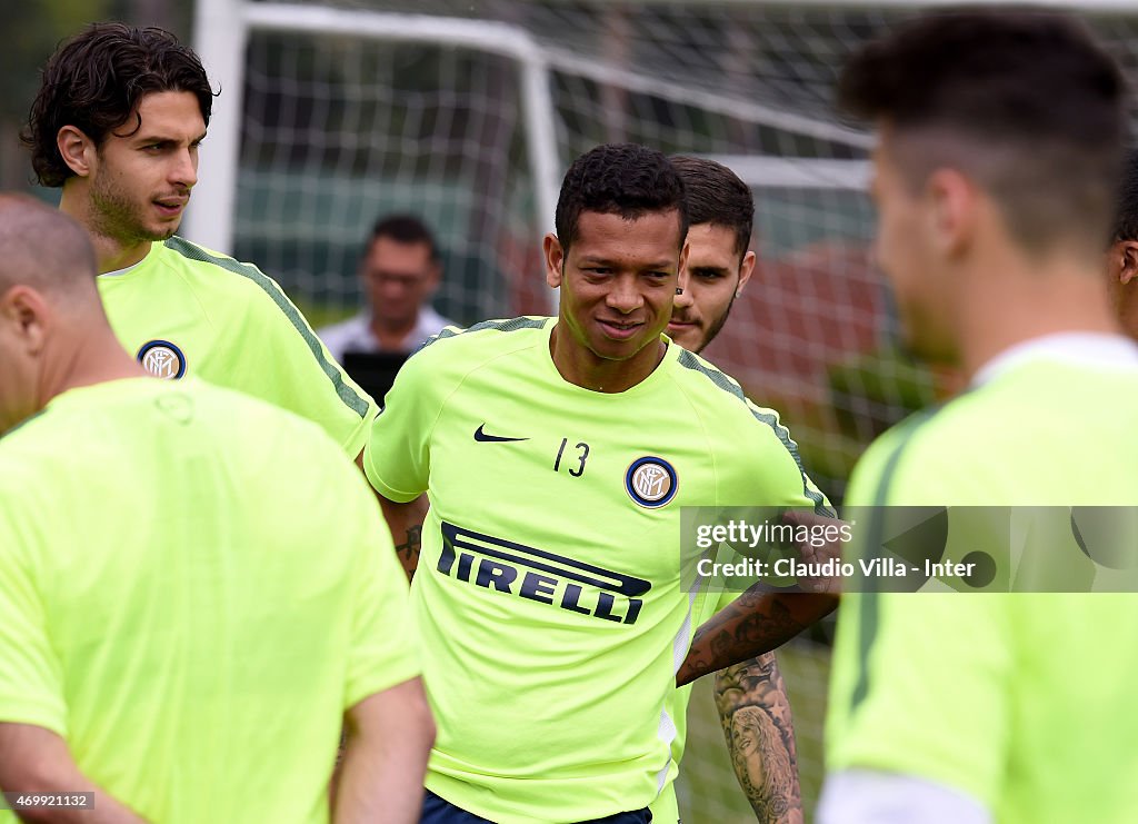 FC Internazionale Training Session And Press Conference