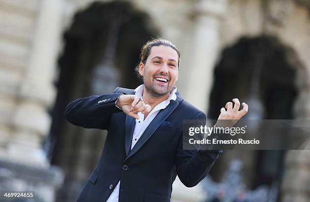 David Garrett attends the 'Il Violinista del Diavolo' at Piazza Cavour photocall on February 17, 2014 in Rome, Italy.