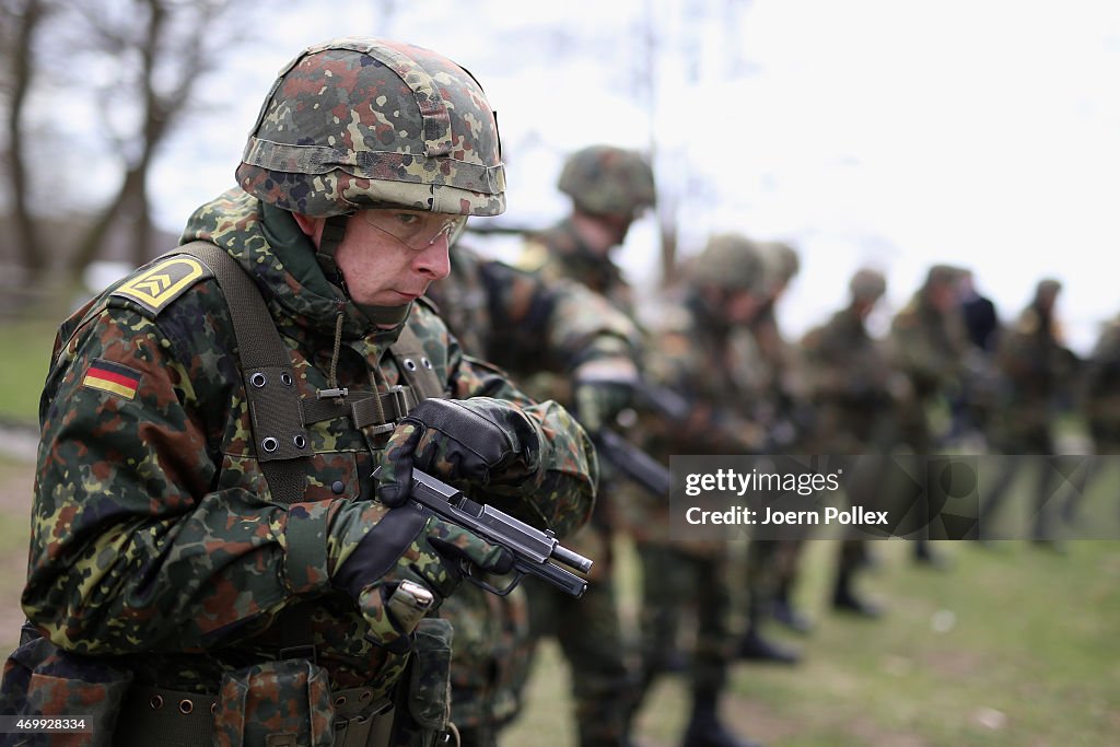 Von der Leyen Visits Naval School At Ploen