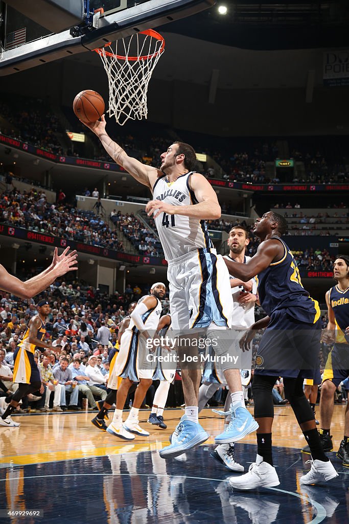 Indiana Pacers v Memphis Grizzlies