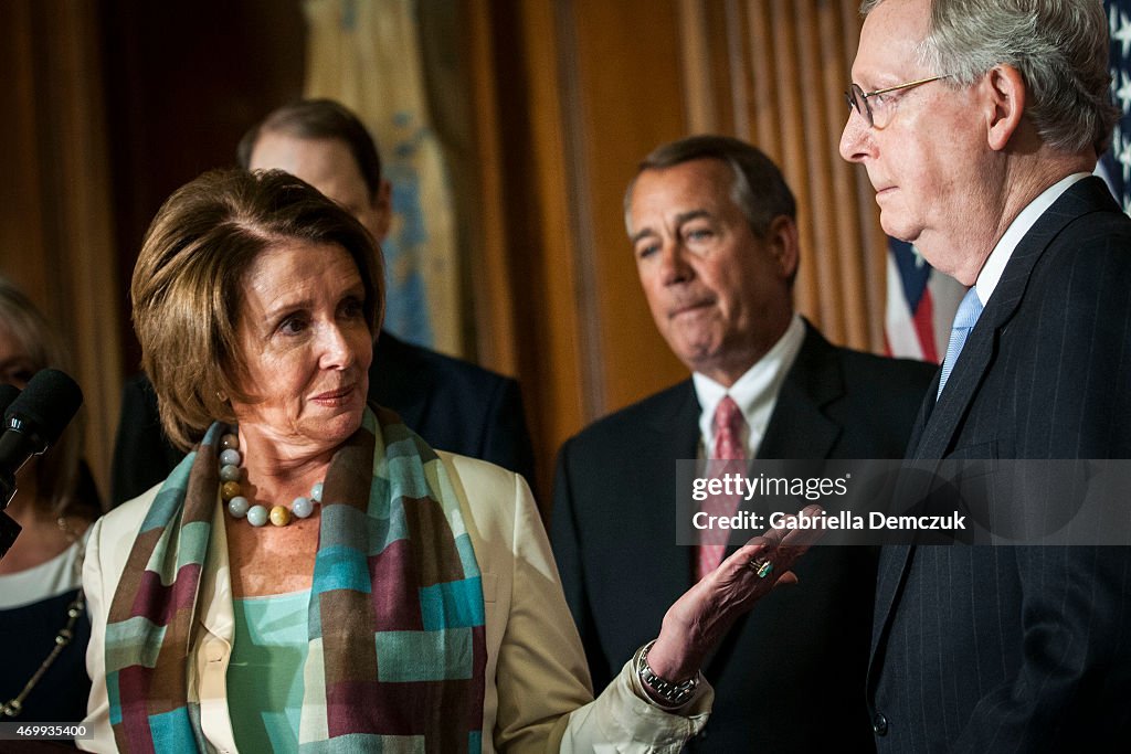 Boehner, Congressional Leaders Meet To Sign Bill On Strengthening Medicare