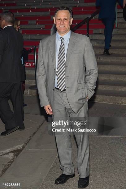 Craig Hatkoff attends the Tribeca Film Festival's Vanity Fair Party at State Supreme Courthouse on April 14, 2015 in New York City.