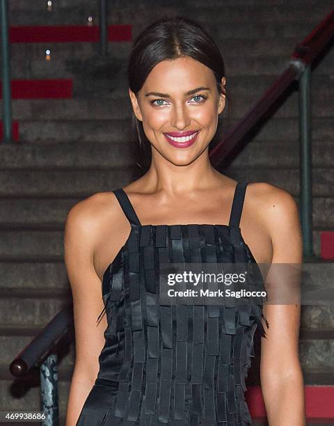 Model Irina Shayk attends the Tribeca Film Festival's Vanity Fair Party at State Supreme Courthouse on April 14, 2015 in New York City.